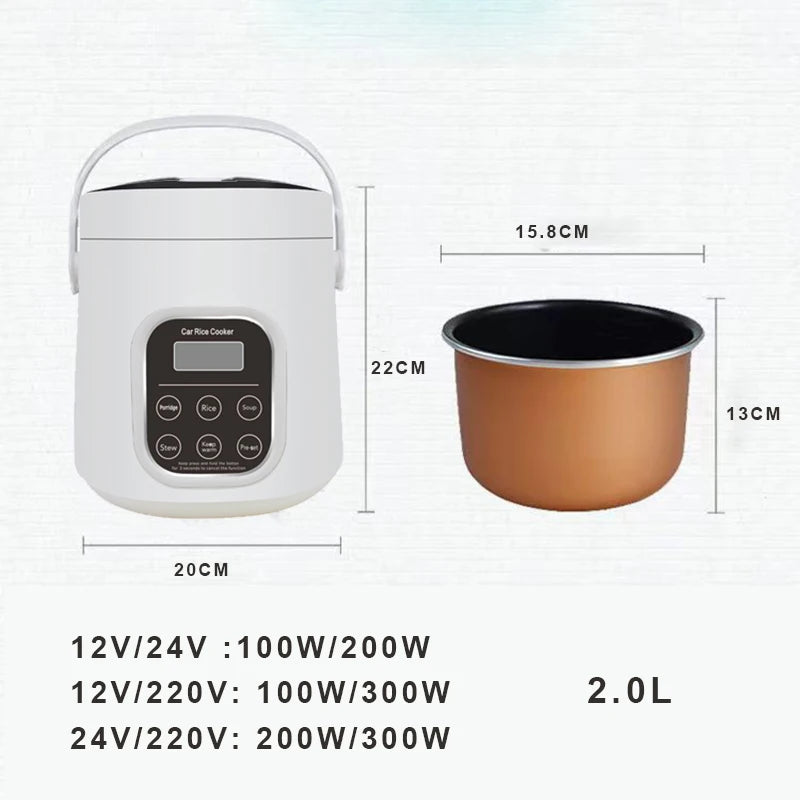 Car Rice Cooker 12v 24v 220v Car Dual