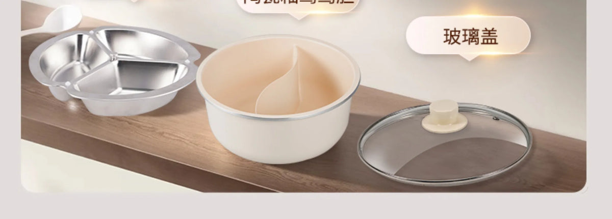 Rice Cooker Three-Compartment Inner Pot Electric Pressure Cooker