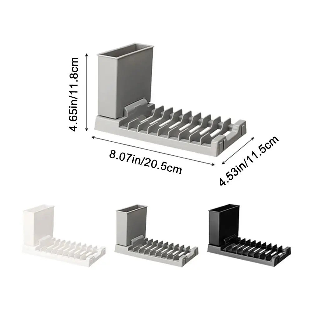 Plastic Foldable Dish Drying Rack In Space-Saving Utensils