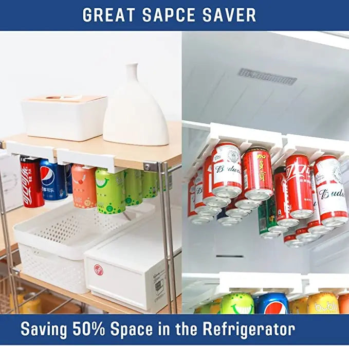 Refrigerator Storage Box Organizer Can Space-Saving Organizer Can