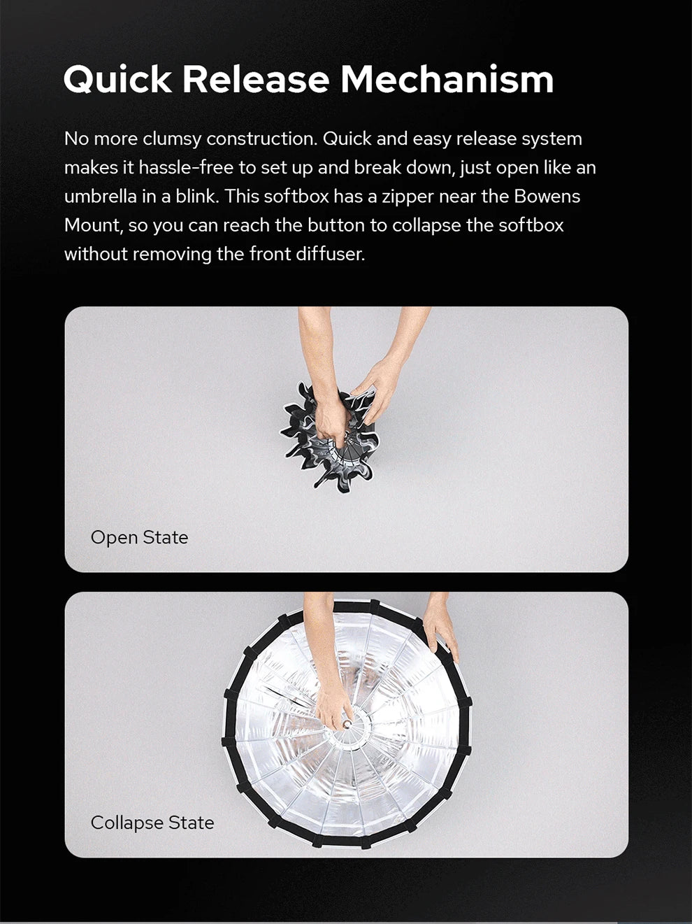 Godox S65t S85t S120t Umbrella Style Quick Installation