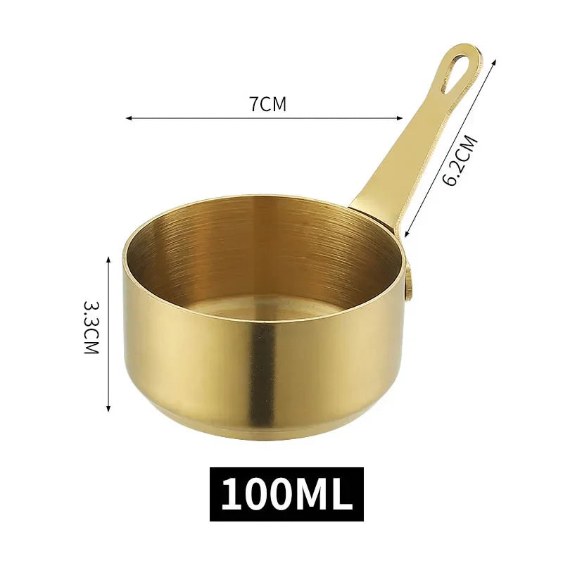 60/80/100ml Sauce Pan Pot Stainless Steel Nonstick Milk