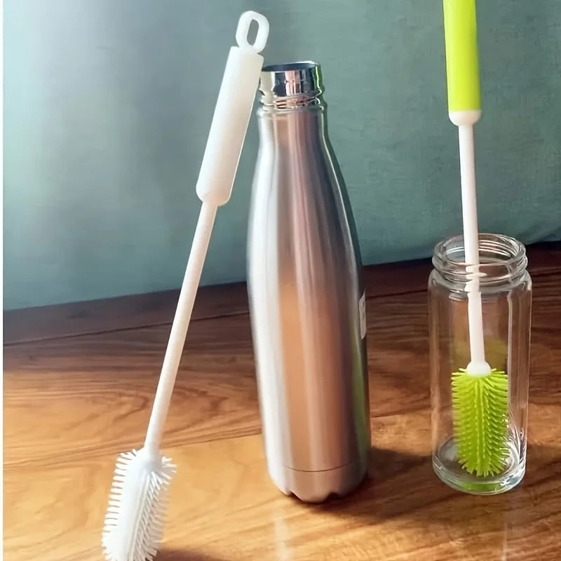 1pc Long Handle Cleaning Brush Non-Slip Grip Narrow