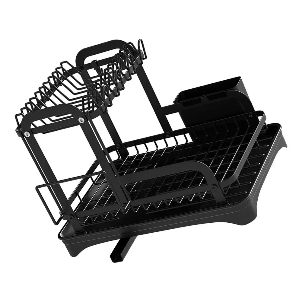 Tier Dish Bowl Drainer Storage Rack Dish Drying