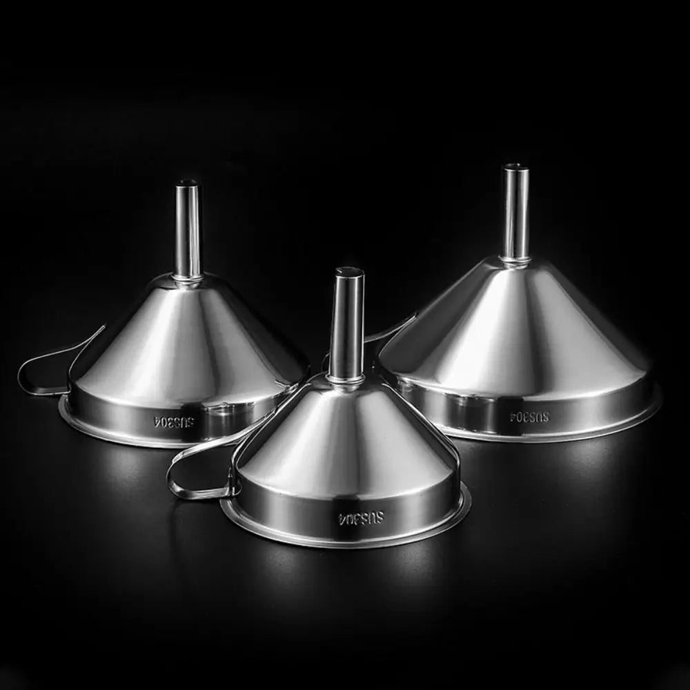 Stainless Steel Funnel Oil Liquid Metal Funnel Detachable