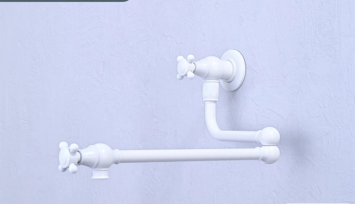 Brushed Gold Pot Filler Tap Wall Mounted Foldable