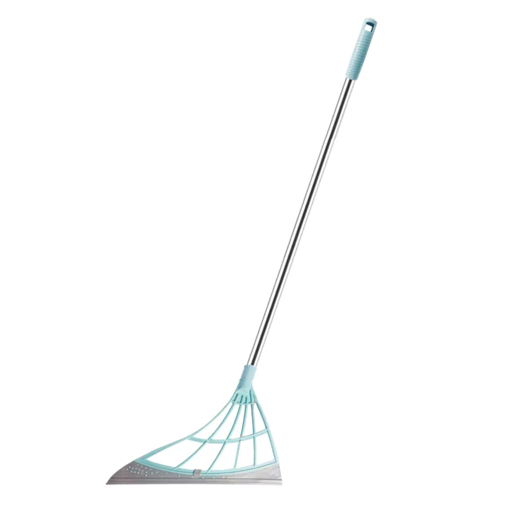 Silicone Floor Scraper Broom - Non-Stick Hair &