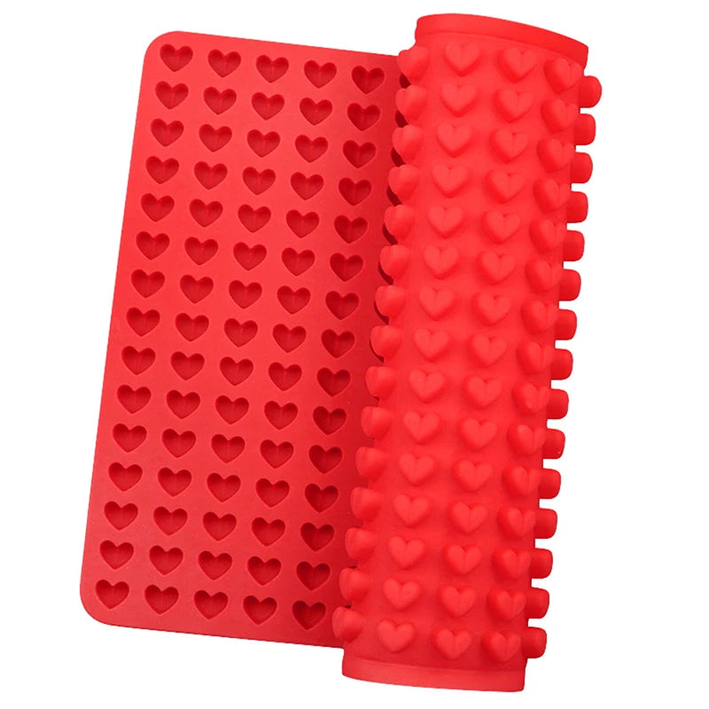 1pc 255 Cavity Mini Heart Shaped Silicone Mold