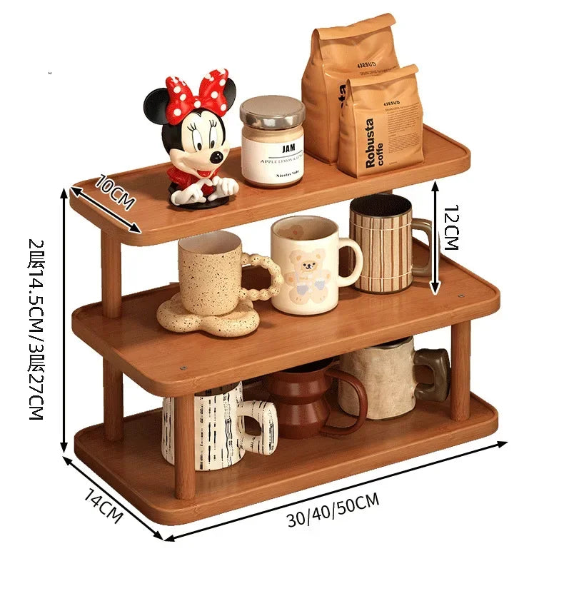 Mid-Century Vintage Coffee Mug Holder Multi-Layer Desktop Cup