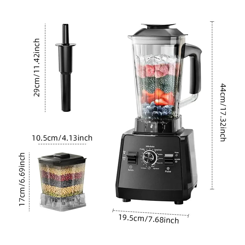 220v Heavy Duty Commercial Blender Juicer Fruit Mixer