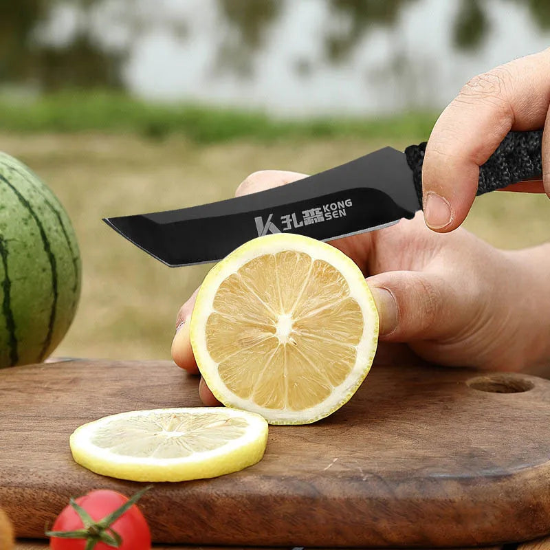 Stainless Steel Chef Knife Professional Boning Cleaver Wood