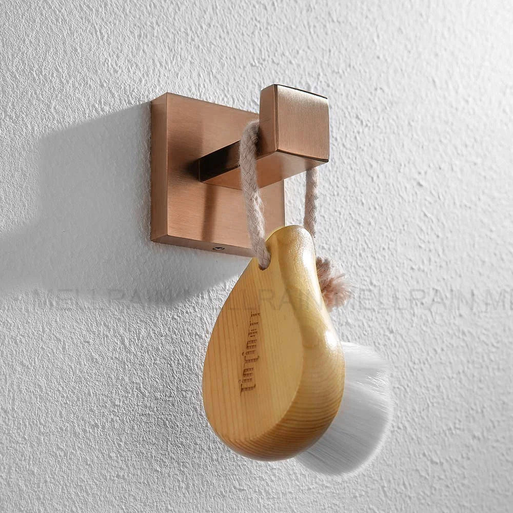 Brushed Rose Gold Bathroom Hardware Square Bath Toilet