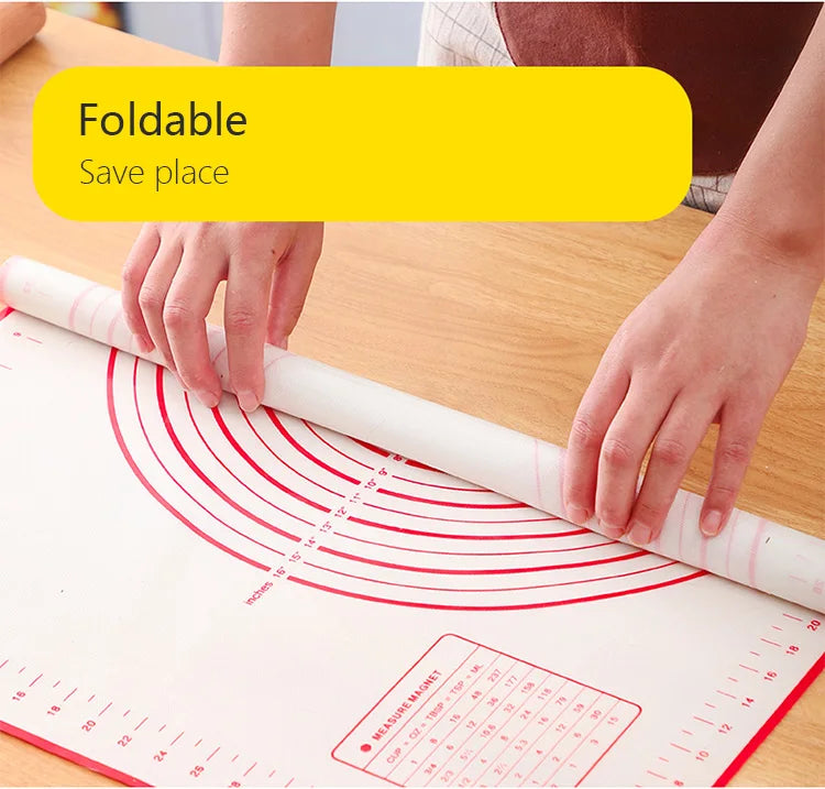 Untior 1pcs Silicone Baking Mat Kneading Pad Dough