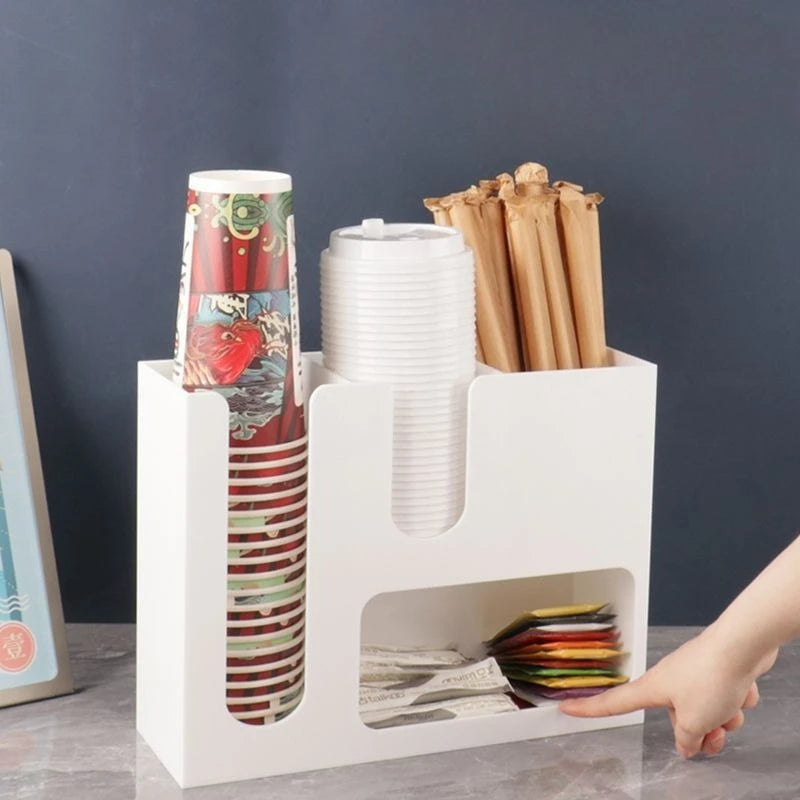Creative Coffee Shop Bar Paper Cup Straw Storage
