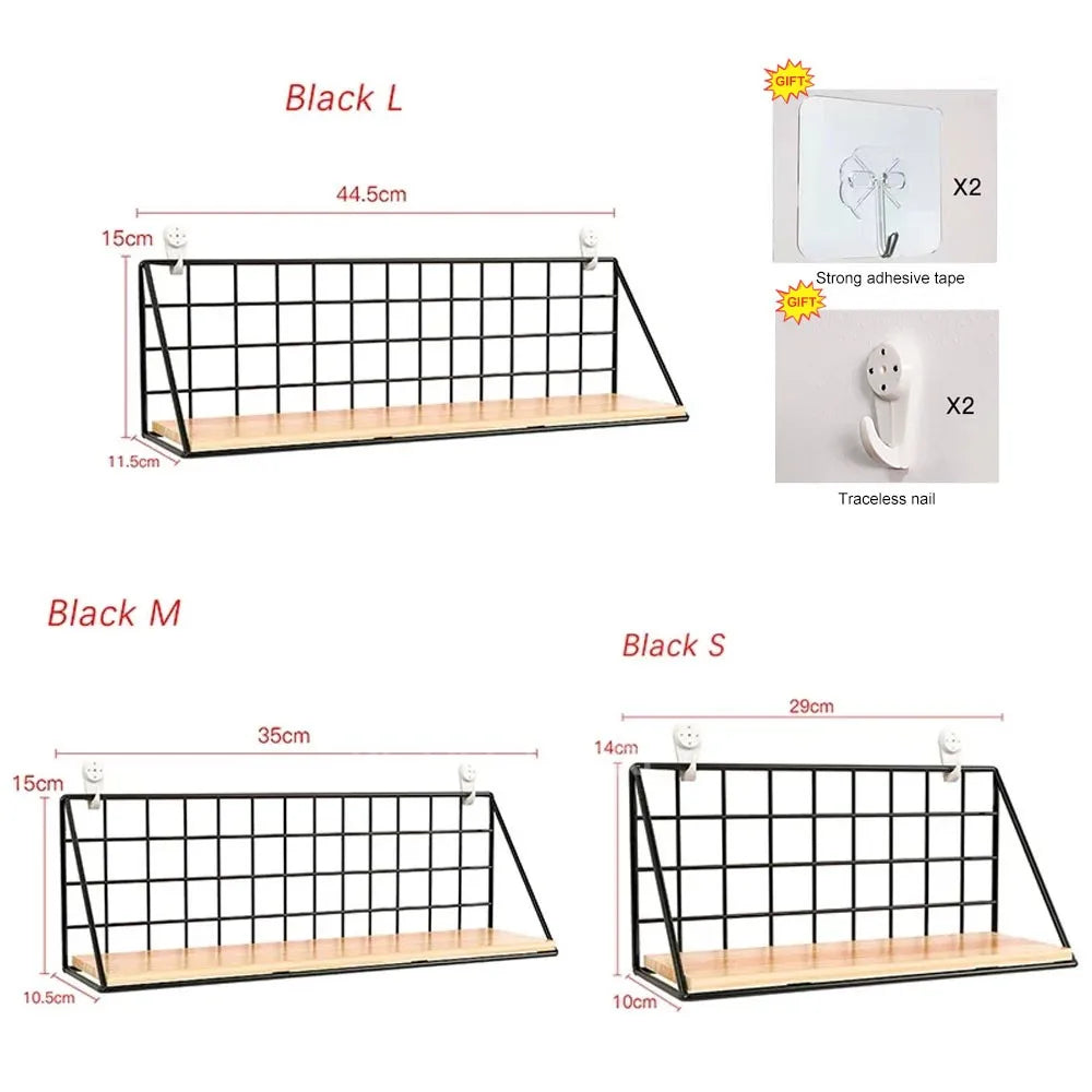 Spice Rack Hanging Wooden Spice Jar Storage Shelf
