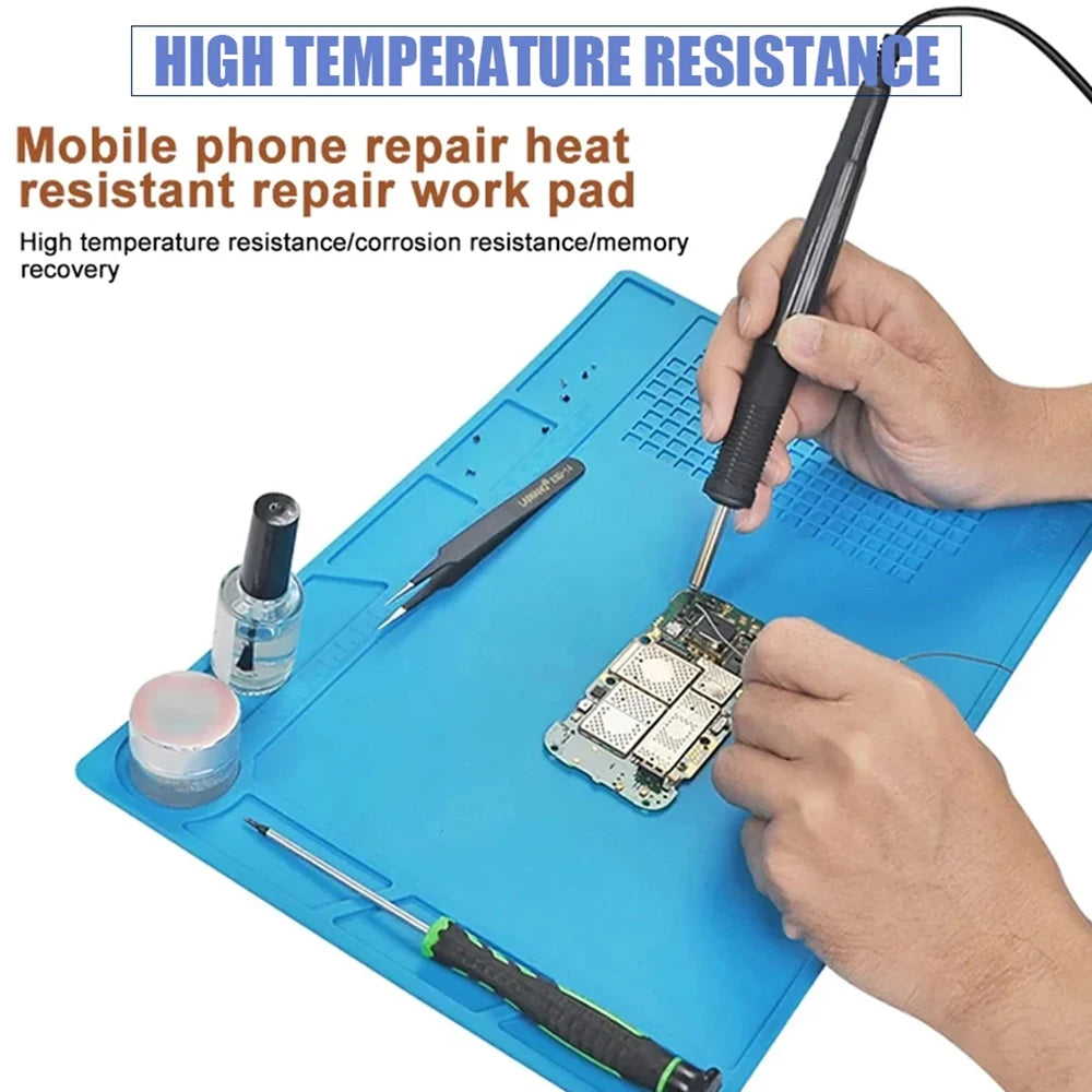 Anti-Static Esd Soldering Silicone Mat Heat-Resistant Work Pad