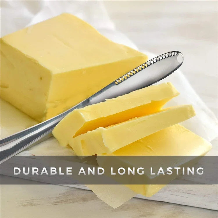 Butter Knife Holes Cheese Dessert Knife Stainless Steel