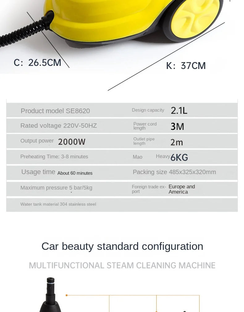 High-Temperature Fumigator Steam Cleaning Machine Car Film
