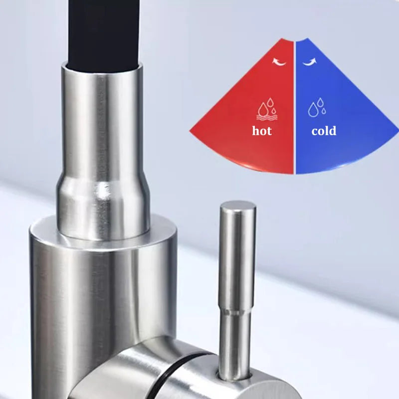 Rotatable Universal Bending Sink Cold Dual-Use Faucet 304