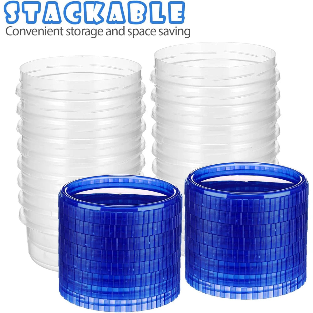 Plastic Freezer Containers Food Storage Twist Top Food