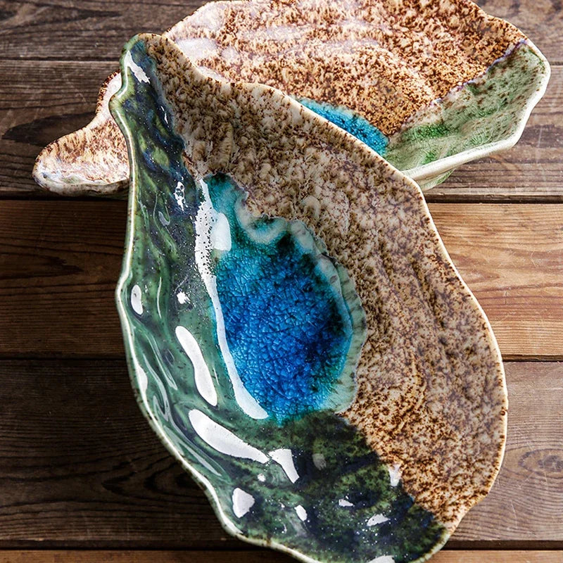Japanese Restaurant Retro Creative Ceramic Kiln Change Tableware
