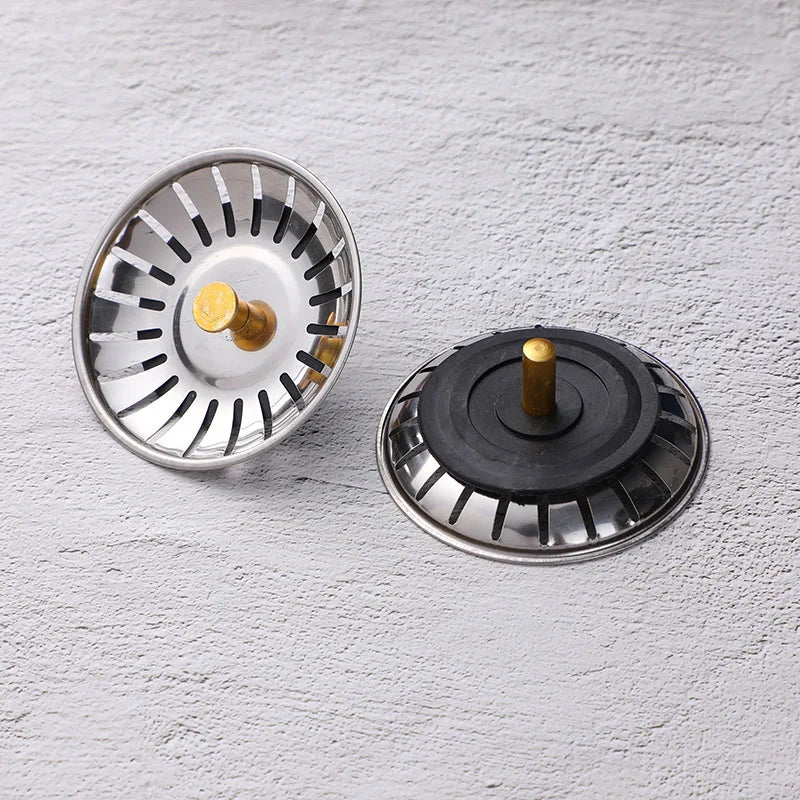 Sink Strainer Drains Filter Stainless Steel Stopper Waste