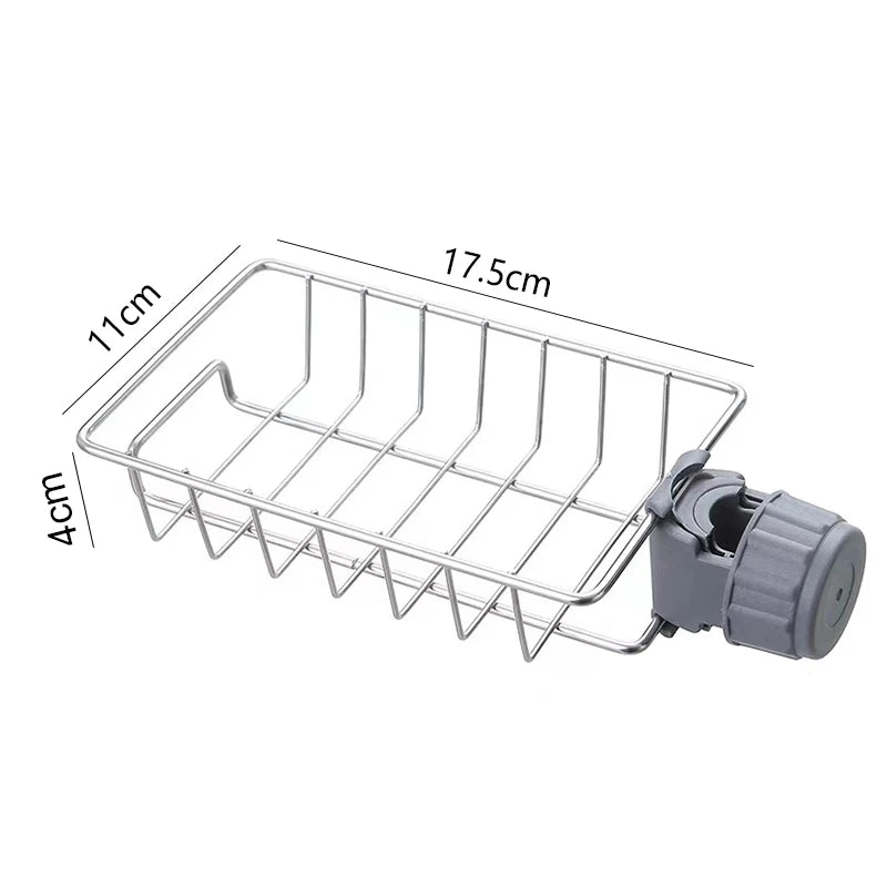 Sink Drain Rack Sponge Storage Flexible Faucet Holder