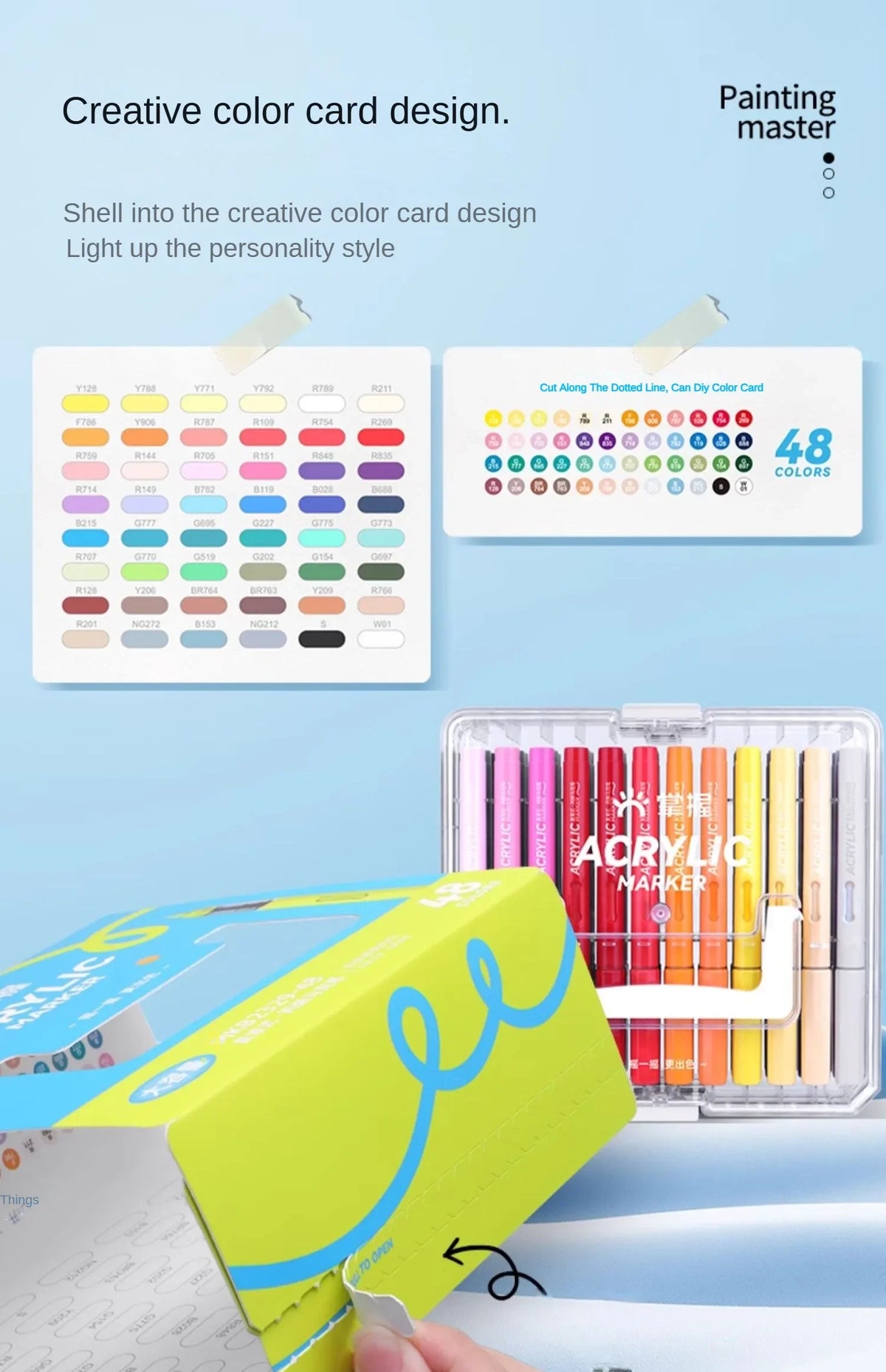 120/1 Colors Direct-Liquid Acrylic Brush Markers Pen Waterproof