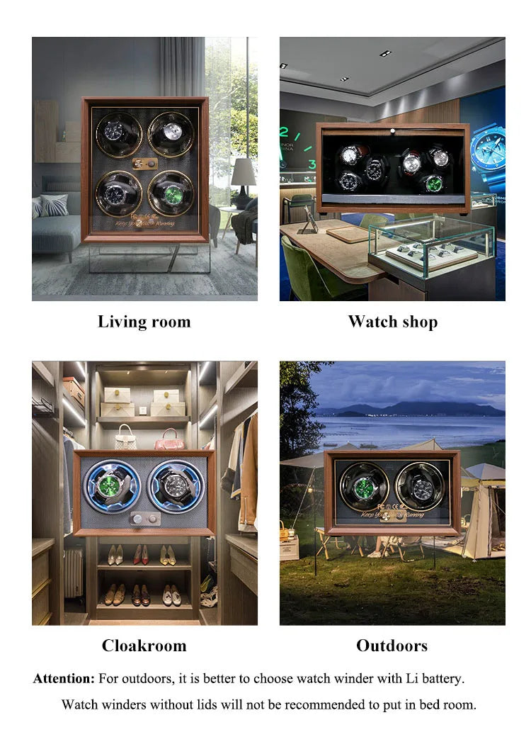 Slots Rechargeable Watch Winder Usb Powered Mechanical Watches