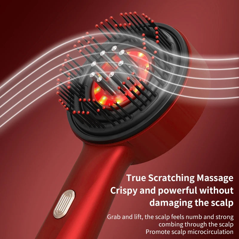Electric Vibration Massage Comb Red Light Therapy Hair