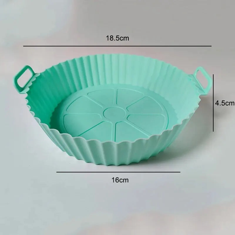 Air Fryer Silicone Baking Tray Mat Circular High-Temperature