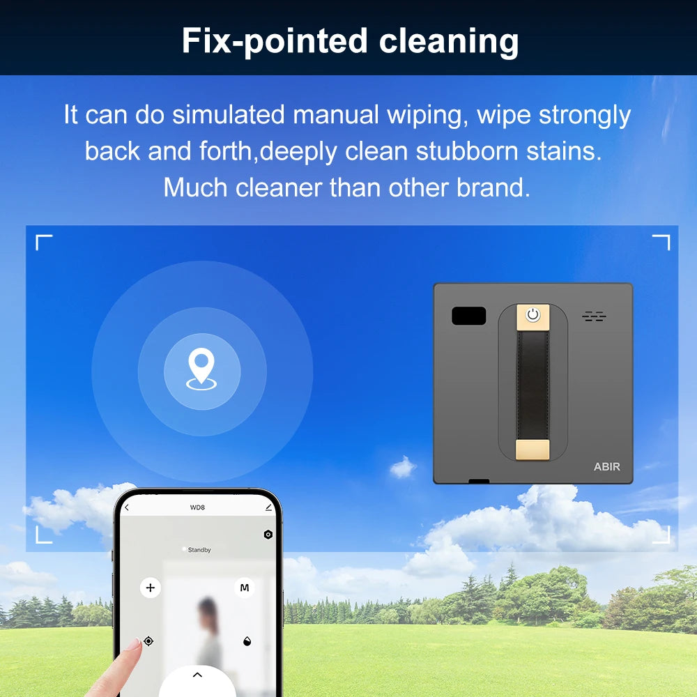 Robot Window Cleaner Abir Wd8 Dual Water Spray