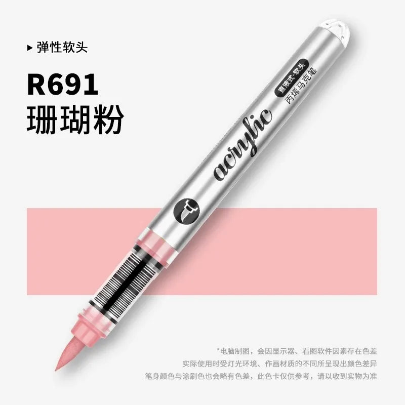 Grasp 120/1 Colors Acrylic Markers Brush Tip Paint