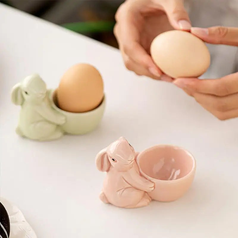 Egg Display Cup Bunny Shape Breakfast Egg Holder