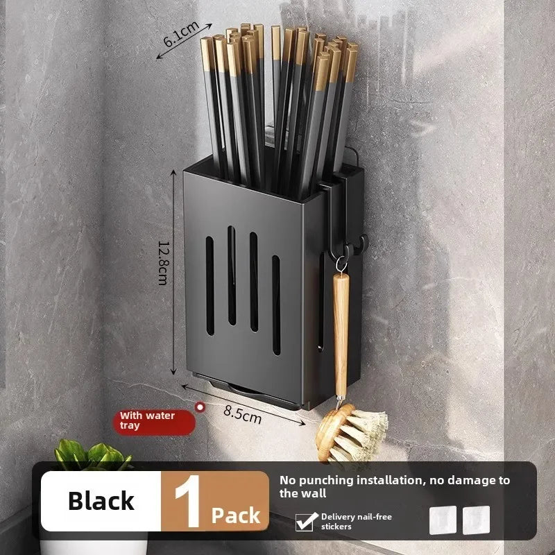 1pc Chopsticks Holder Hanging Utensil Drying Rack Hooks