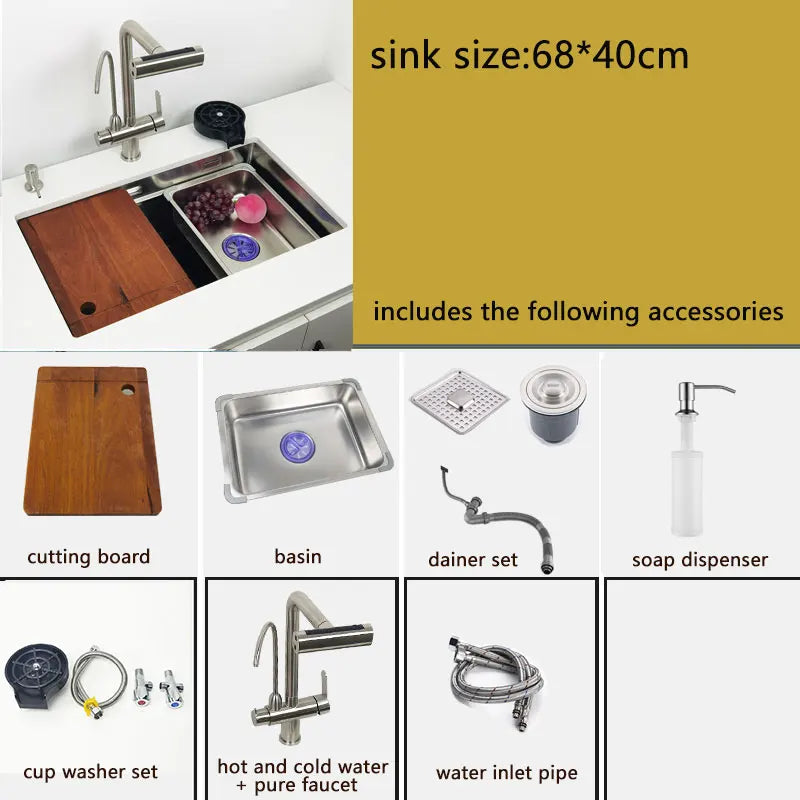 304 Stainless Steel Undermount Or Above Mount Sink