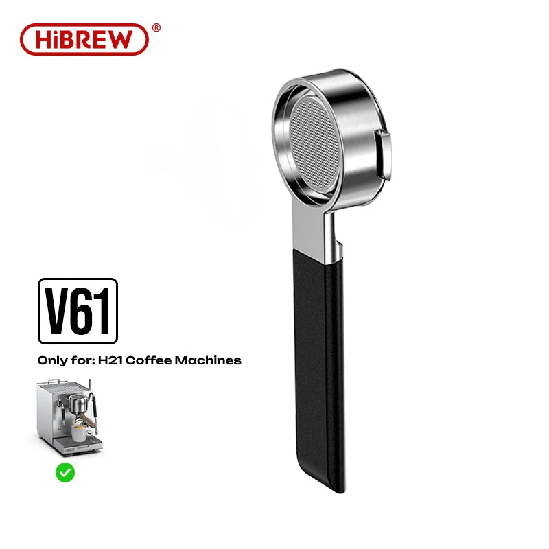 Hibrew V61 58mm Espresso Bottomless Portafilter 2in1 Double