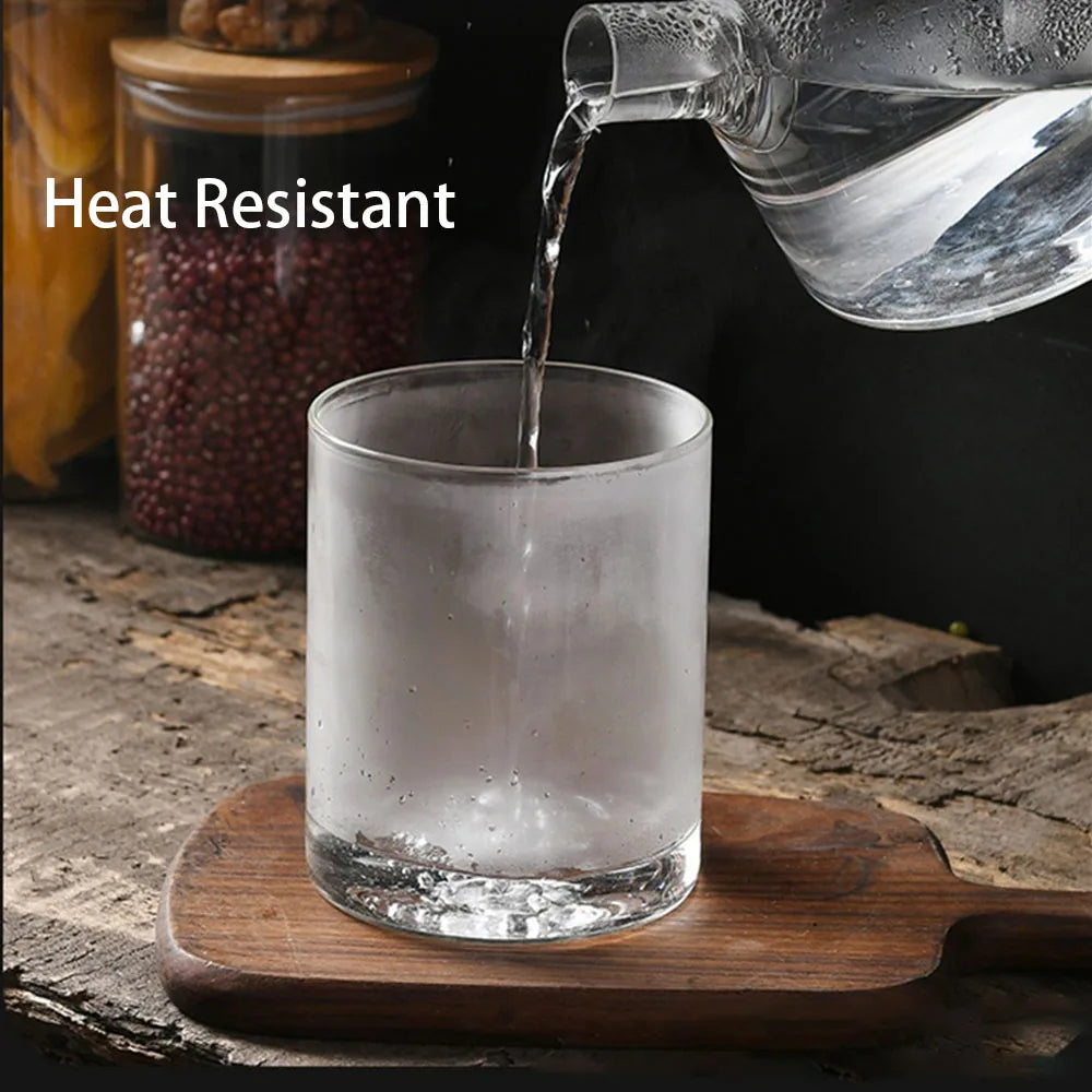 4/8pcs 250ml 500ml 1000ml Glass Jar Bamboo Lid