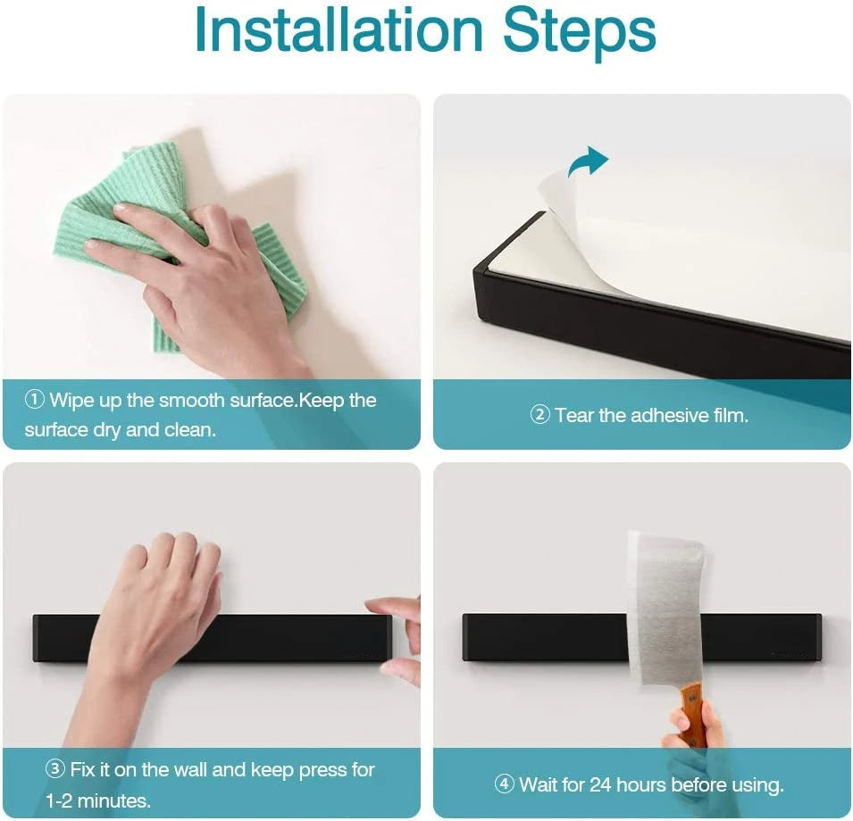 Self Adhesive Power Magnetic Knife Holder Wall Mount