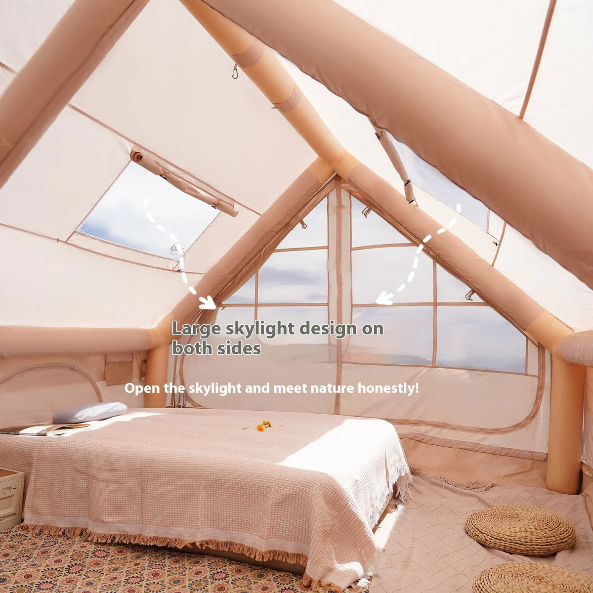 Inflatable Tents Camping Easy Setup Family Tent Glamping