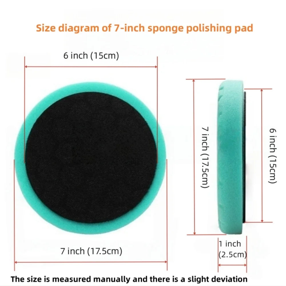 6/7 Inch Sponge Car Polisher Waxing Pads Buffing