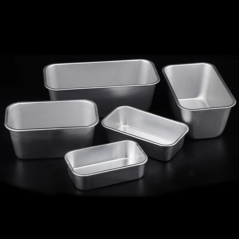 Ays 1pc Rectangular Mold Aluminum Alloy Lunch Meat