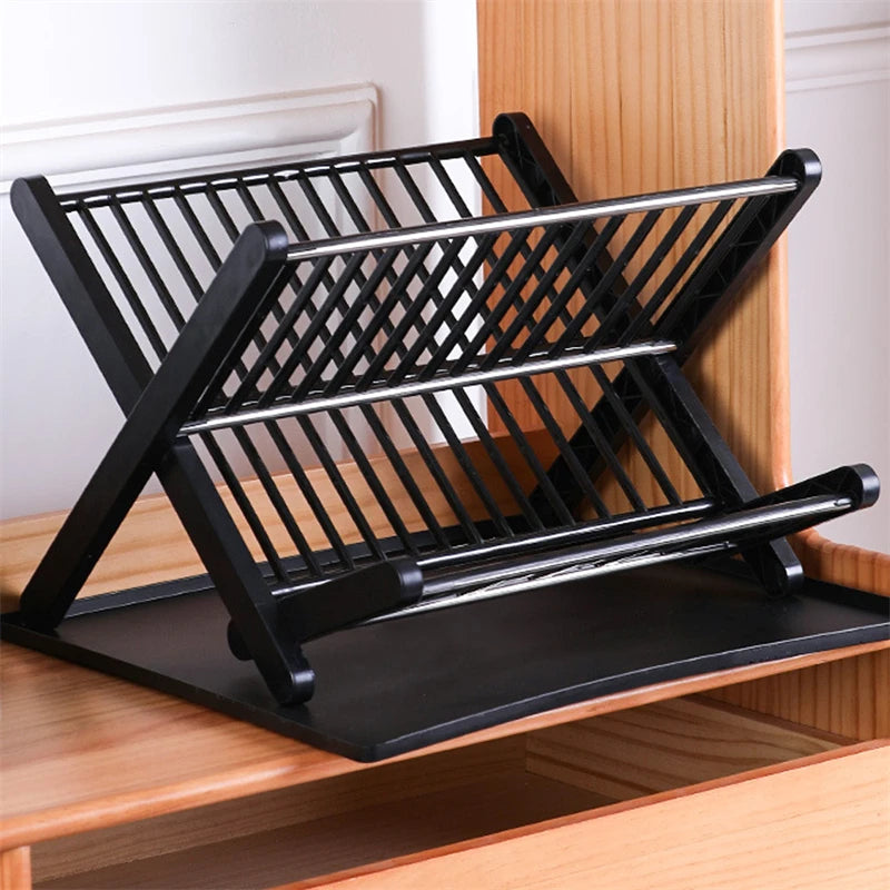 Organizer Dish Drying Rack Plates Shelf Plastic Holder