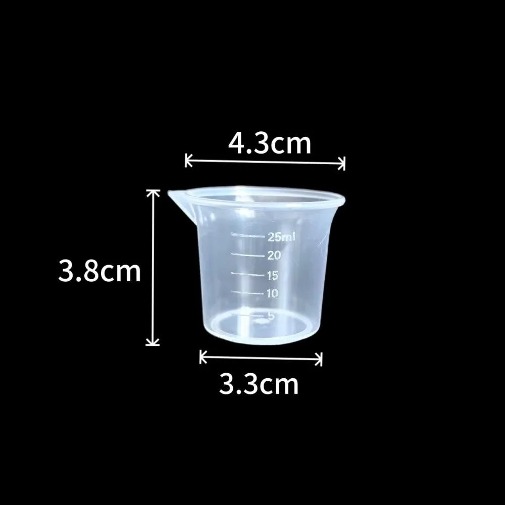 Transparent Plastic Measuring Cups Multi-Purpose Graduated Scale
