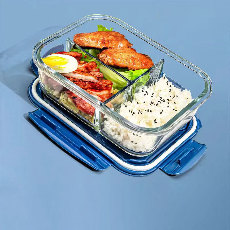 Style Lunch Box Glass 1050ml Microwave Bento Box