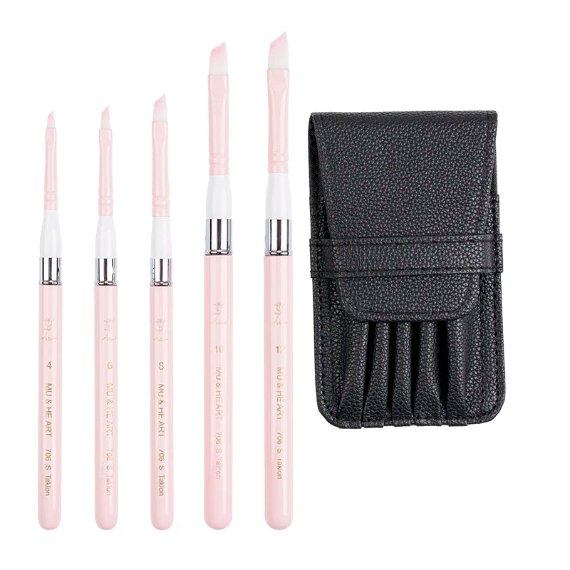 Pink Travel Minipen Korean Synthetic Hair Artist Acrylic