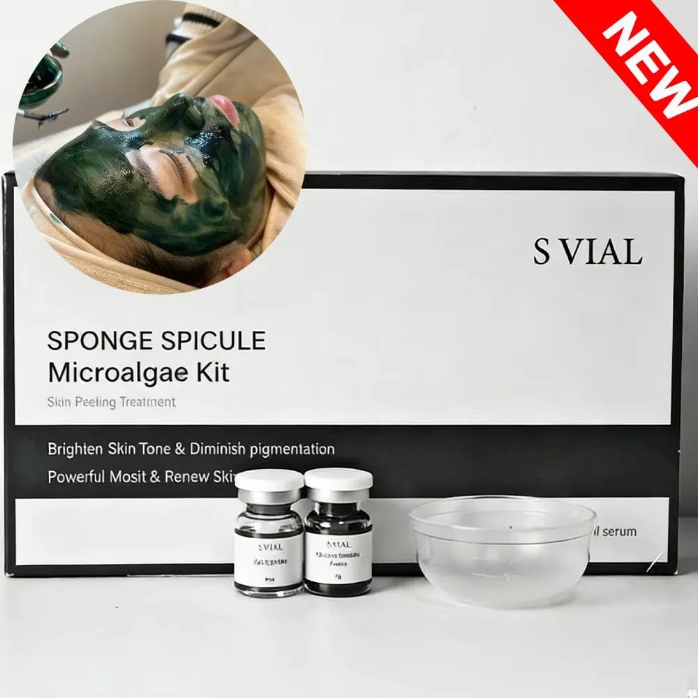 Vial Sponge Spicule Bio-Microcrystalline Kit Clean Pores Coarse