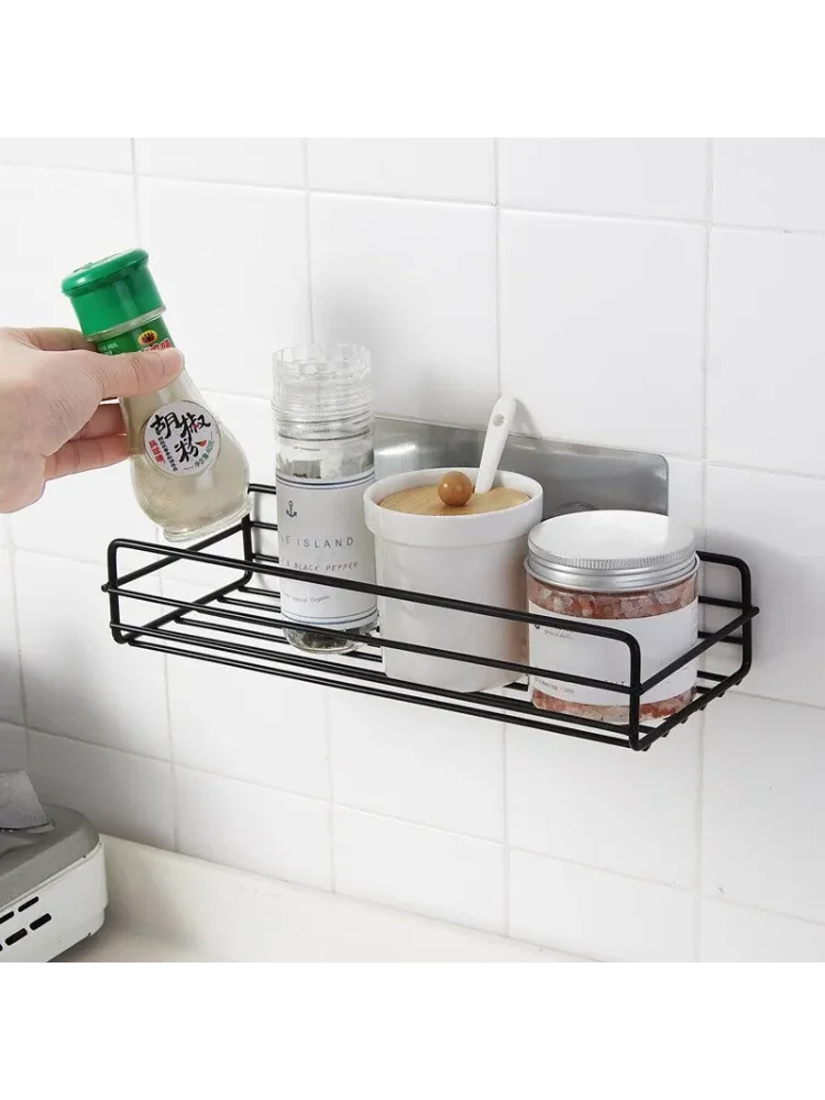 Bathroom Storage Rack Organizer Shelf Black Shelves Corner