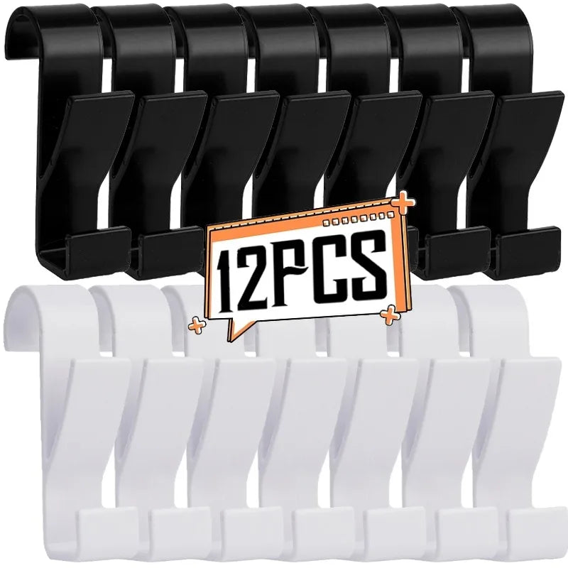 12-3pcs Bathroom Hanger Clips Heated Towel Radiator Rail