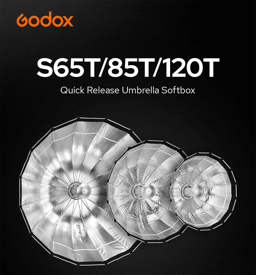 Godox S65t S85t S120t Umbrella Style Quick Installation